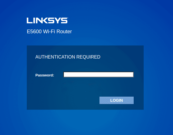 LinkSys 路由器登入